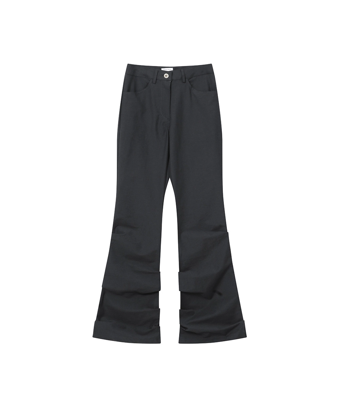 미세키서울 Cotton shirring bootscut pants CHARCOAL 상품 이미지 1