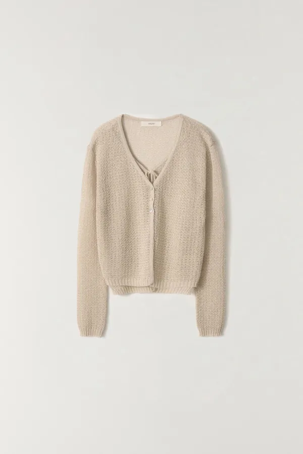 페이퍼 레이어드 가디건 BEIGE