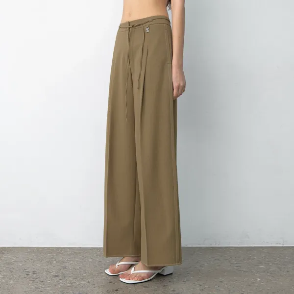 (PT-5663)ESSENTIAL COLOR STITCH PANTS S