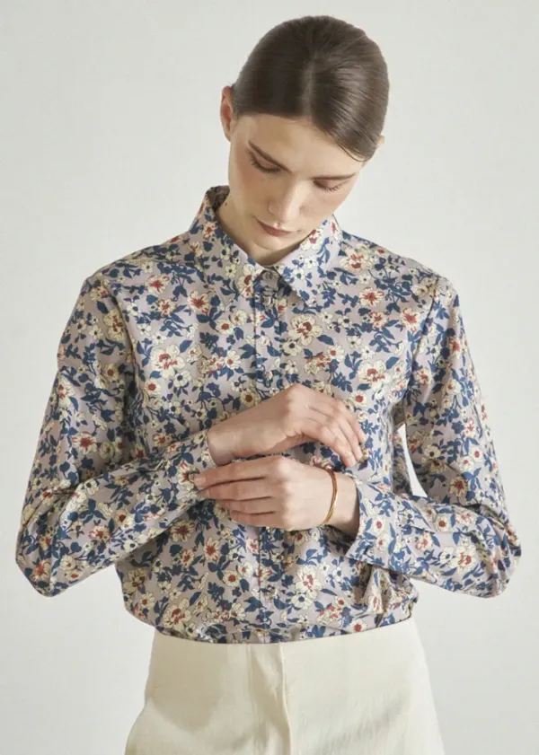 CLASSIC FLORAL SHIRT_BLACK