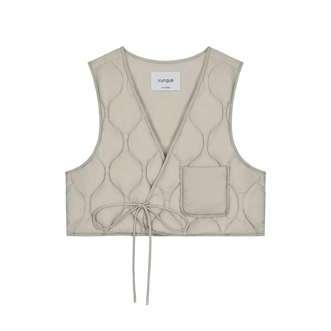 분크 [아울렛] Slim Down Vest (슬림 다운 베스트) Ivory 상품 이미지 1