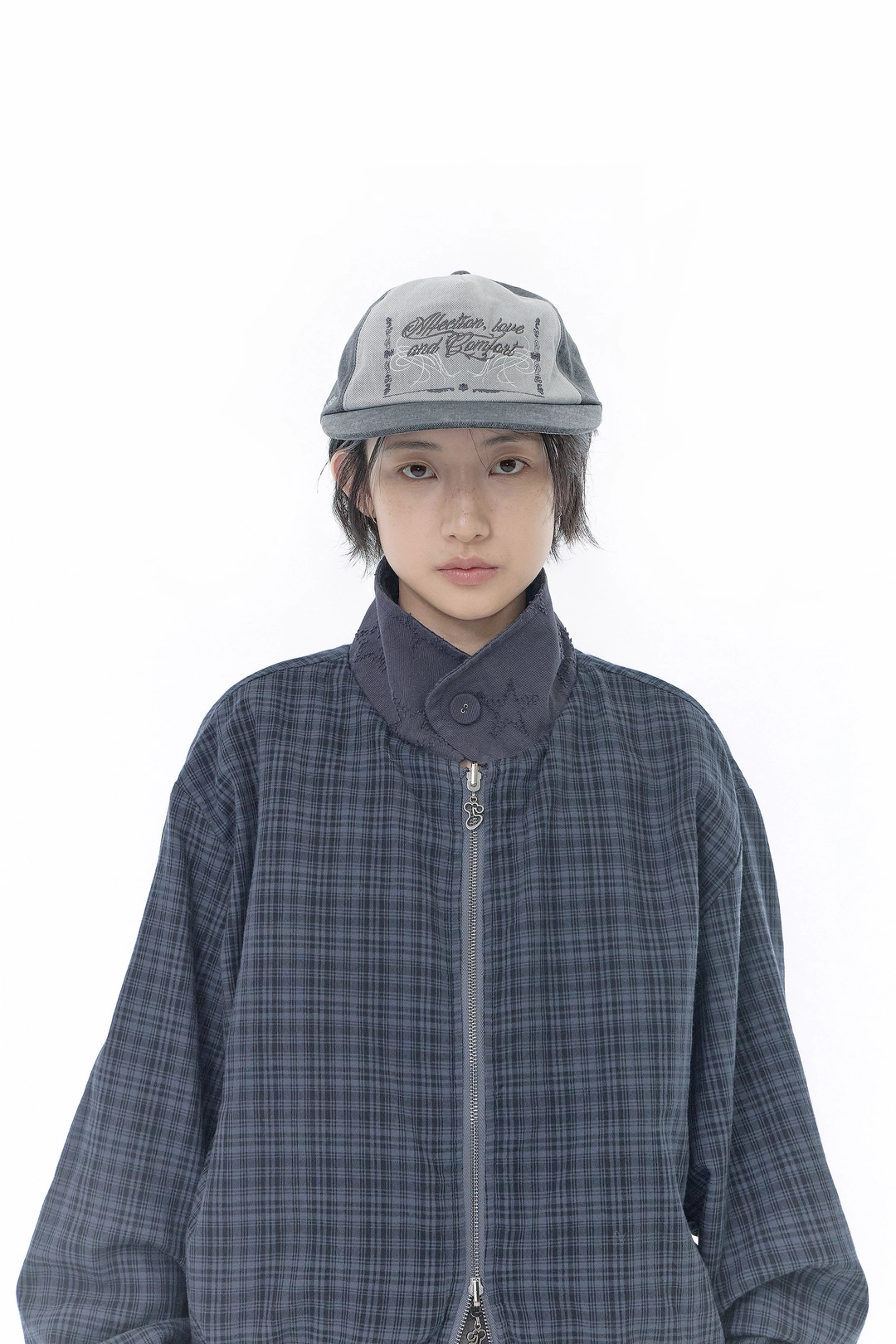 허그유어스킨 Washed ornaments ball cap (Charcoal) 상품 이미지 2
