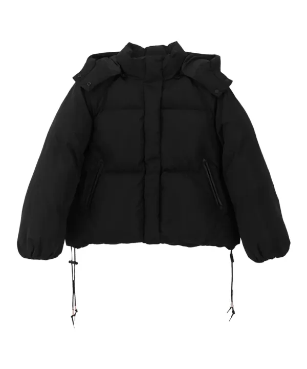C.G Hood Puffer Jacket-Black