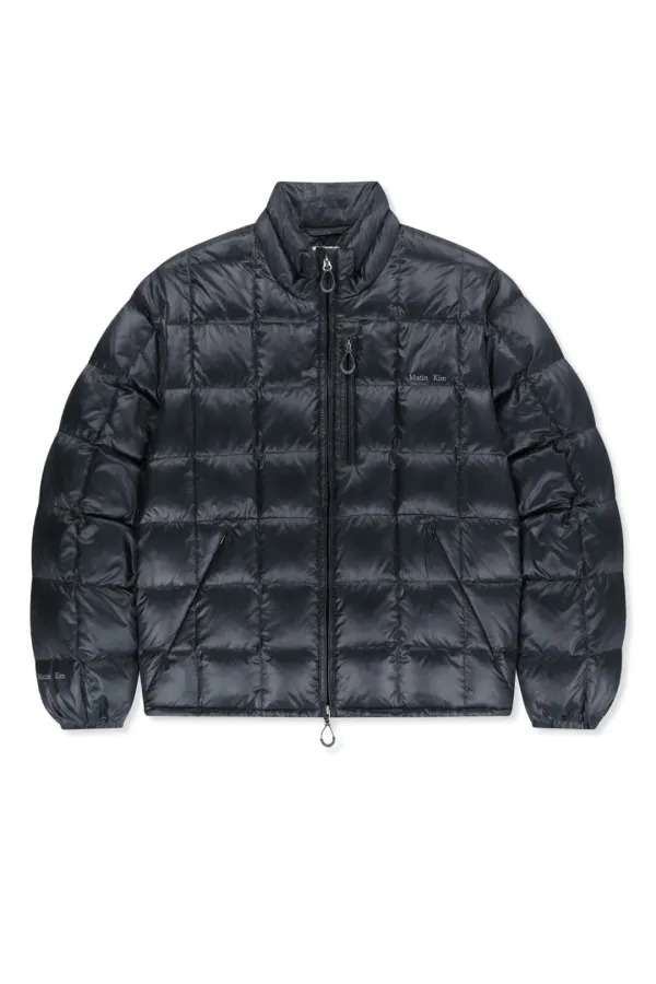 MATIN GRID QUILTED LIGHT DOWN JUMPER IN DARK NAVY
