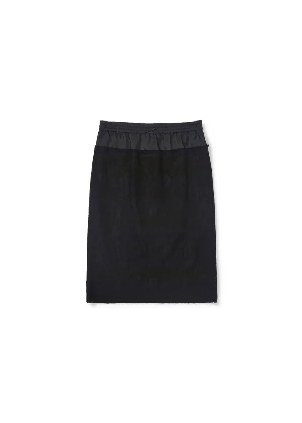 SHEER LACE SKIRT (BLACK)