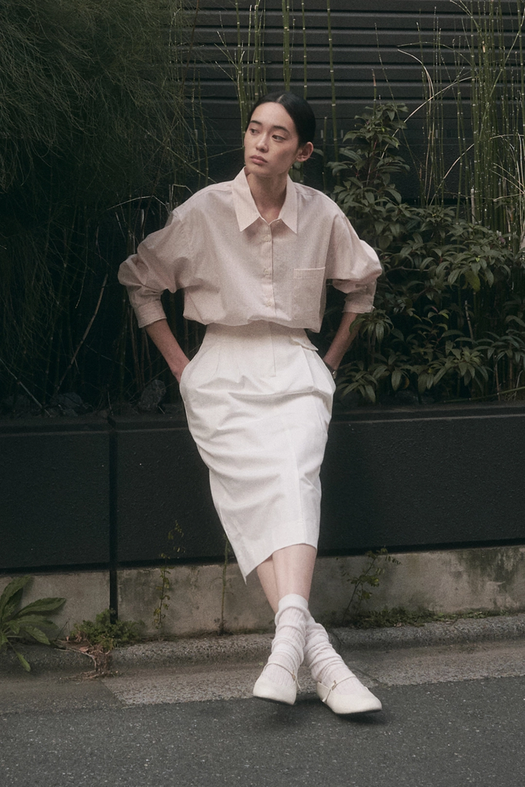 세이지먼트 BRIT PINTUCK SKIRT_IVORY 상품 이미지 2