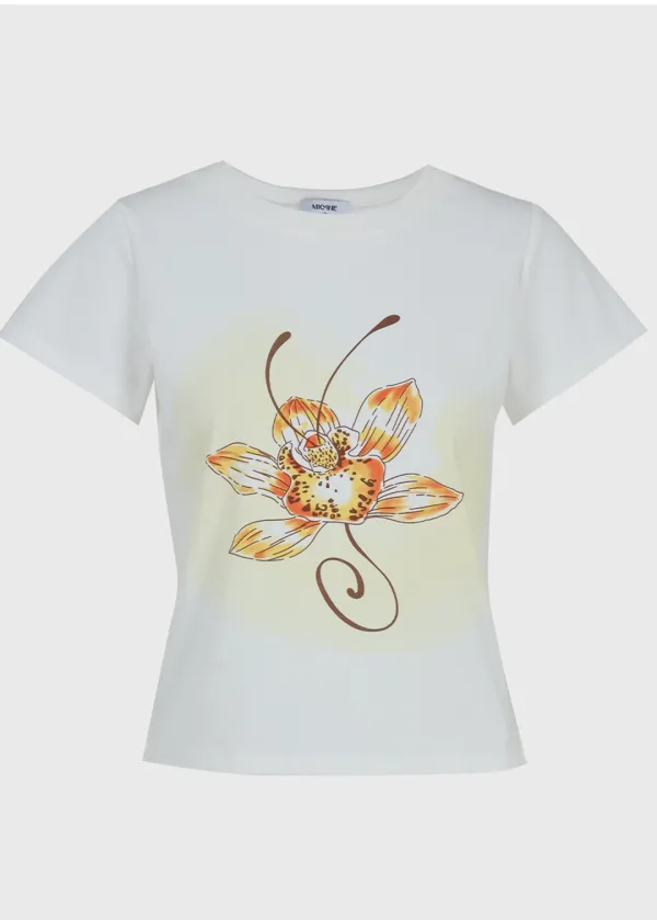  [44-120]  Aloha-Yellow Flower Tee  알로하-옐로우 플라워 티 (여름-데일리룩-캐주얼룩-다이마루-라운드넥-썸머-썸머티셔츠-빈티지룩-빈티지-플라워-빅사이즈-자체제작) 