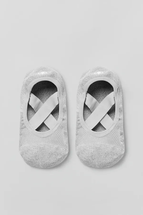 Women's Pivot Barre Sock - Athletic Heather Grey