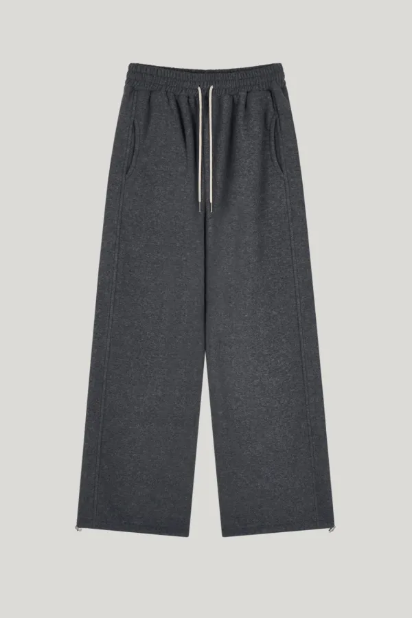 [Restock] (terry)fleece jogeer pants_charcoal