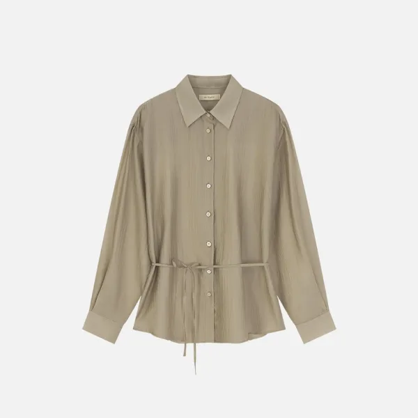SITP5290 실키 ST 스트링 셔츠_Khaki brown