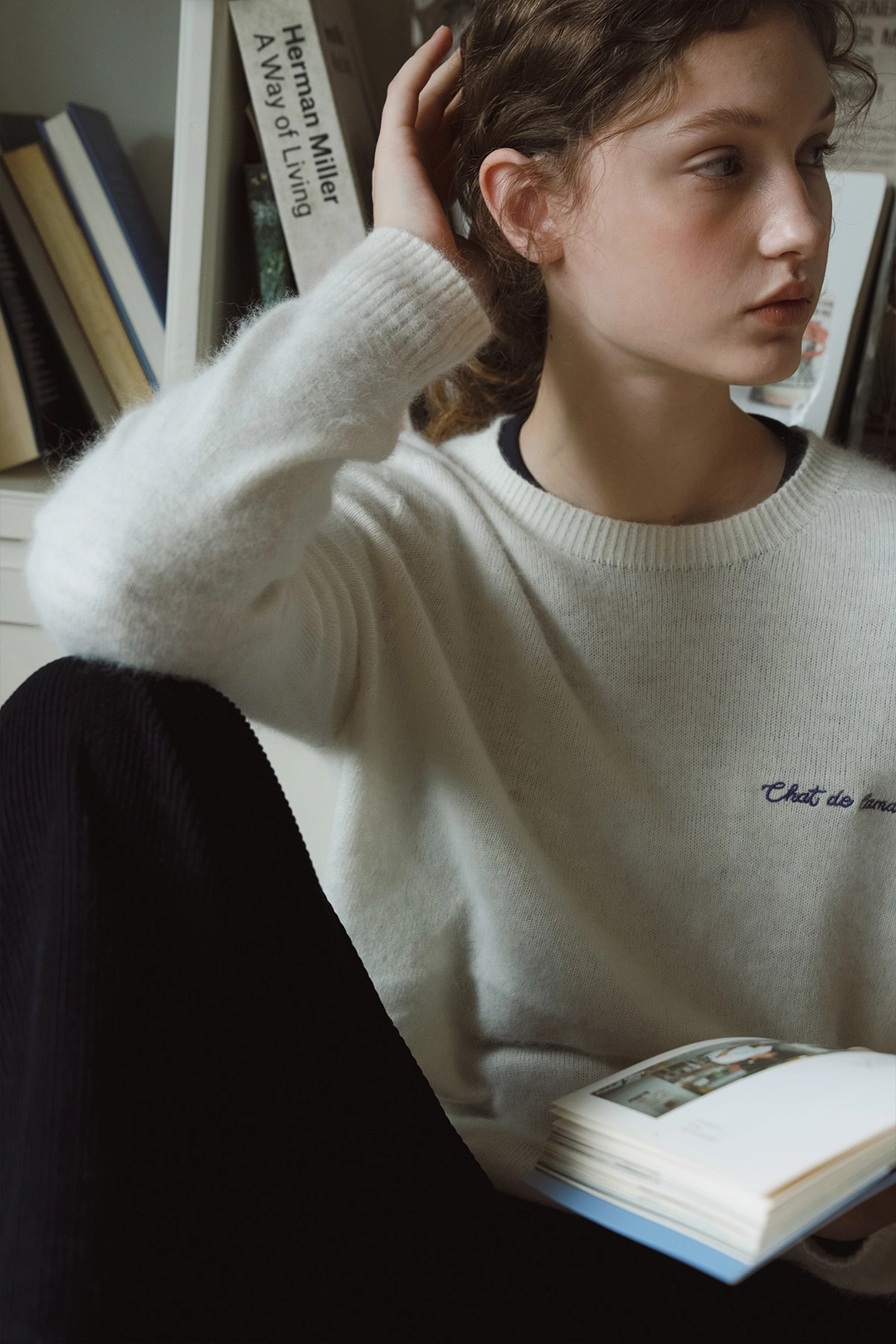 샤드라마 RACCOON WHOLE GARMENT KNIT [IVORY] 상품 이미지 2
