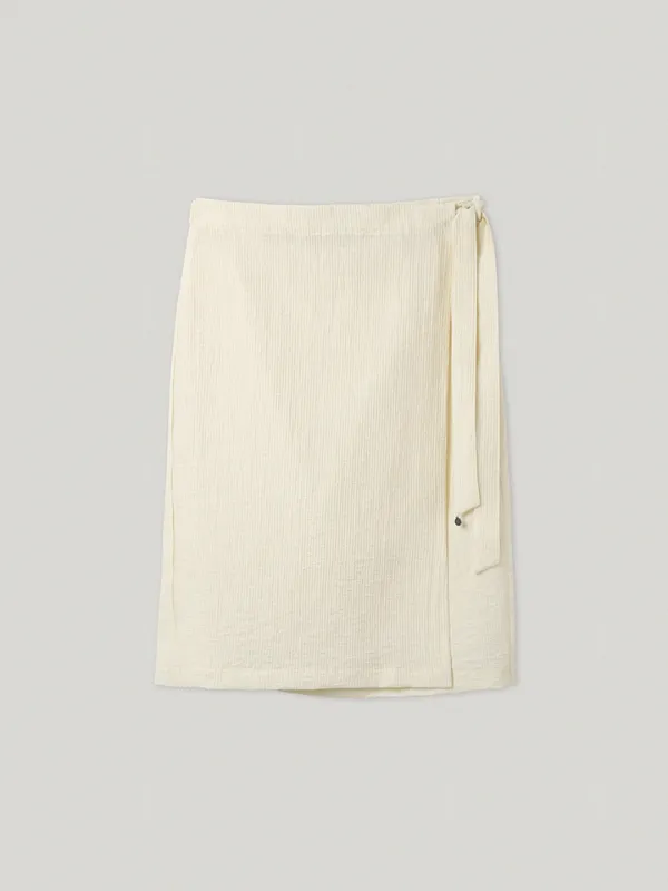 Topi Wrap Skirt Cream - Smoothmood