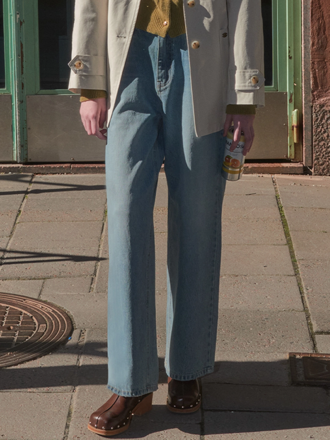 노운베러 Modern straight fit denim pants [KNFW01PT01]_Blue 상품 이미지 2