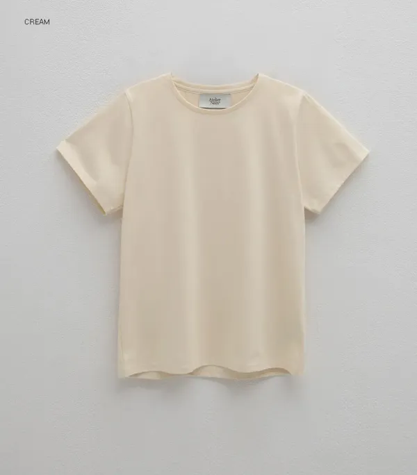(Z-T-6823)ESSENTIAL STANDARD ROUND NECK TEE