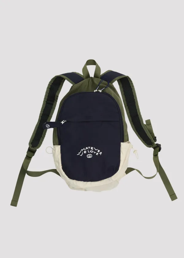 NYLON BACKPACK WE LOVE NAVY MIX