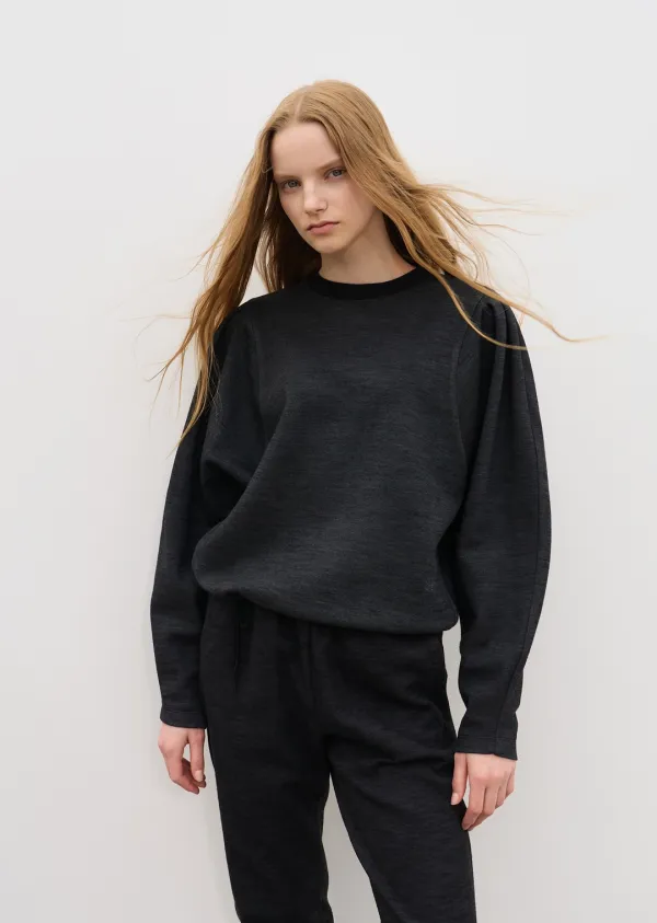 PUFF STRING SWEAT SHIRT (mold gray)