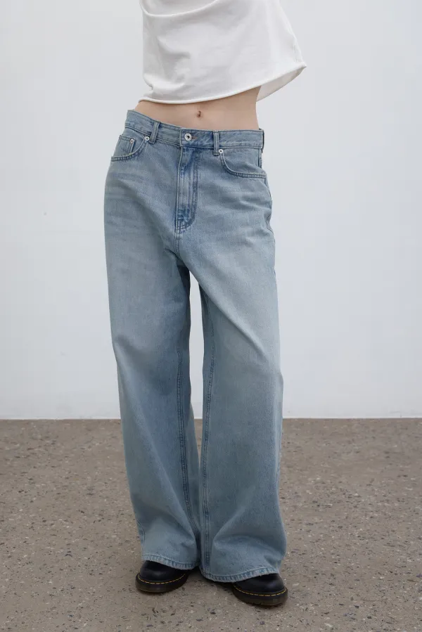 [4차] Slab washing denim (light blue)
