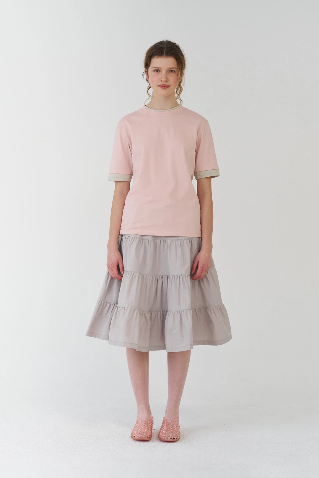 페스토 LAYERED T-SHIRT PEACH 상품 이미지 2