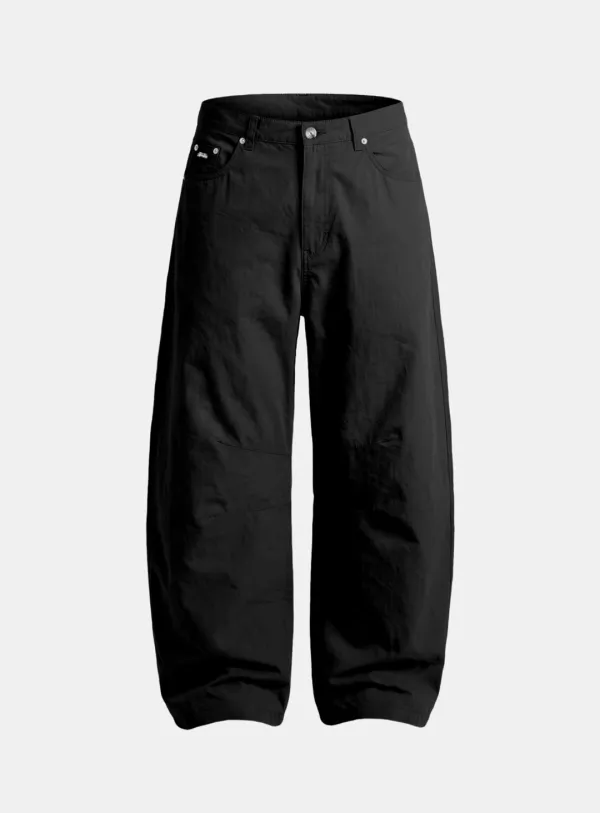 [w-pts26-087] Contour Lightweight Curved Fit Pants - Black