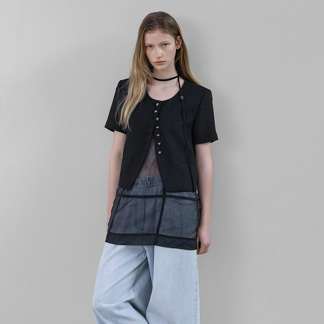 아뜰리에 나인 (JK-3024)SUMMER TWEED SET-UP JACKET 상품 이미지 2