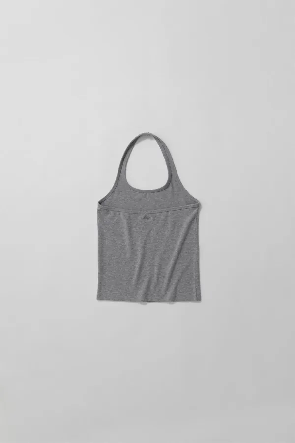2nd) a halter cami (melange grey)