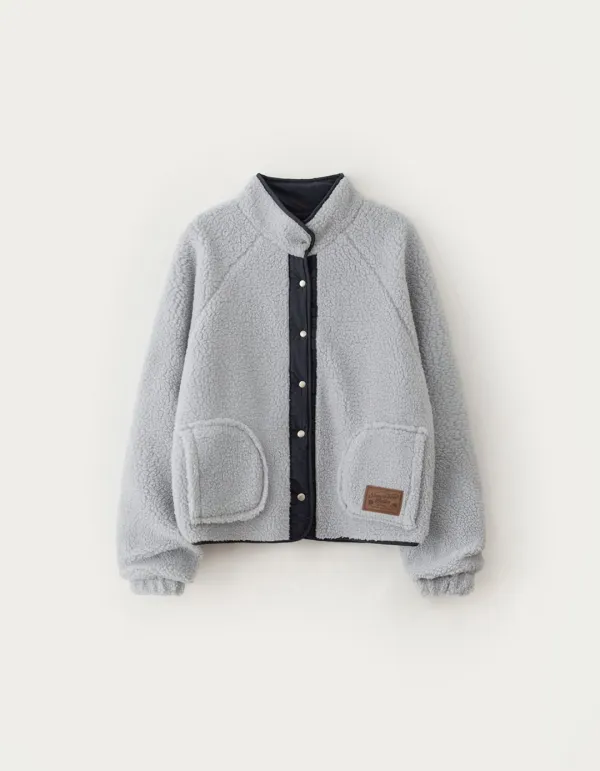 Poppy Fleece Jumper - Ash Blue