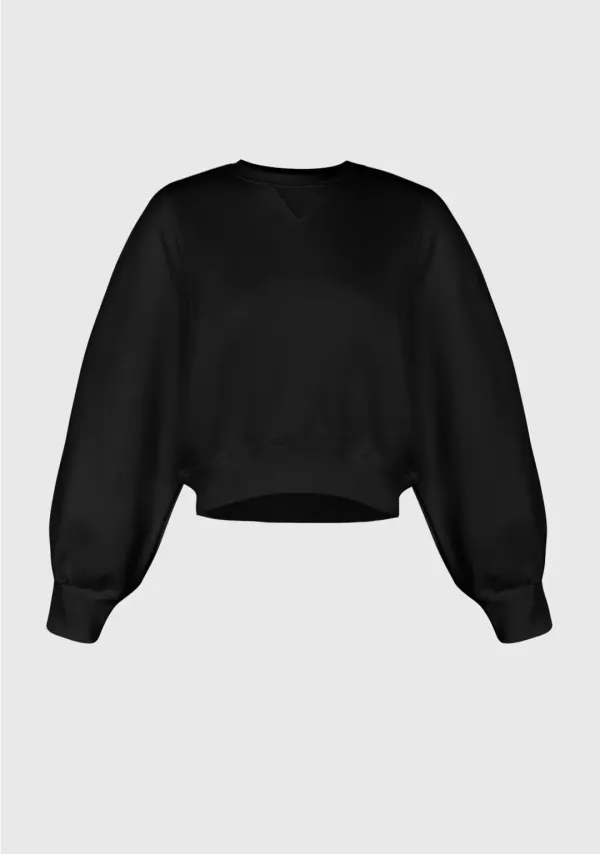 2nd) Our Warm Crop Sweatshirt Black