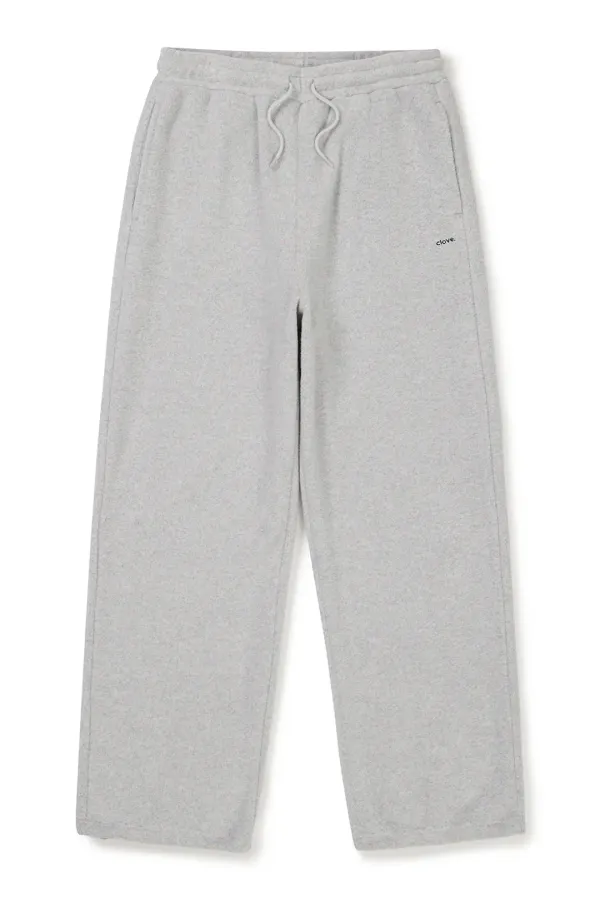 [24FW clove] Logo Fleece Pants_Men (Light Grey)