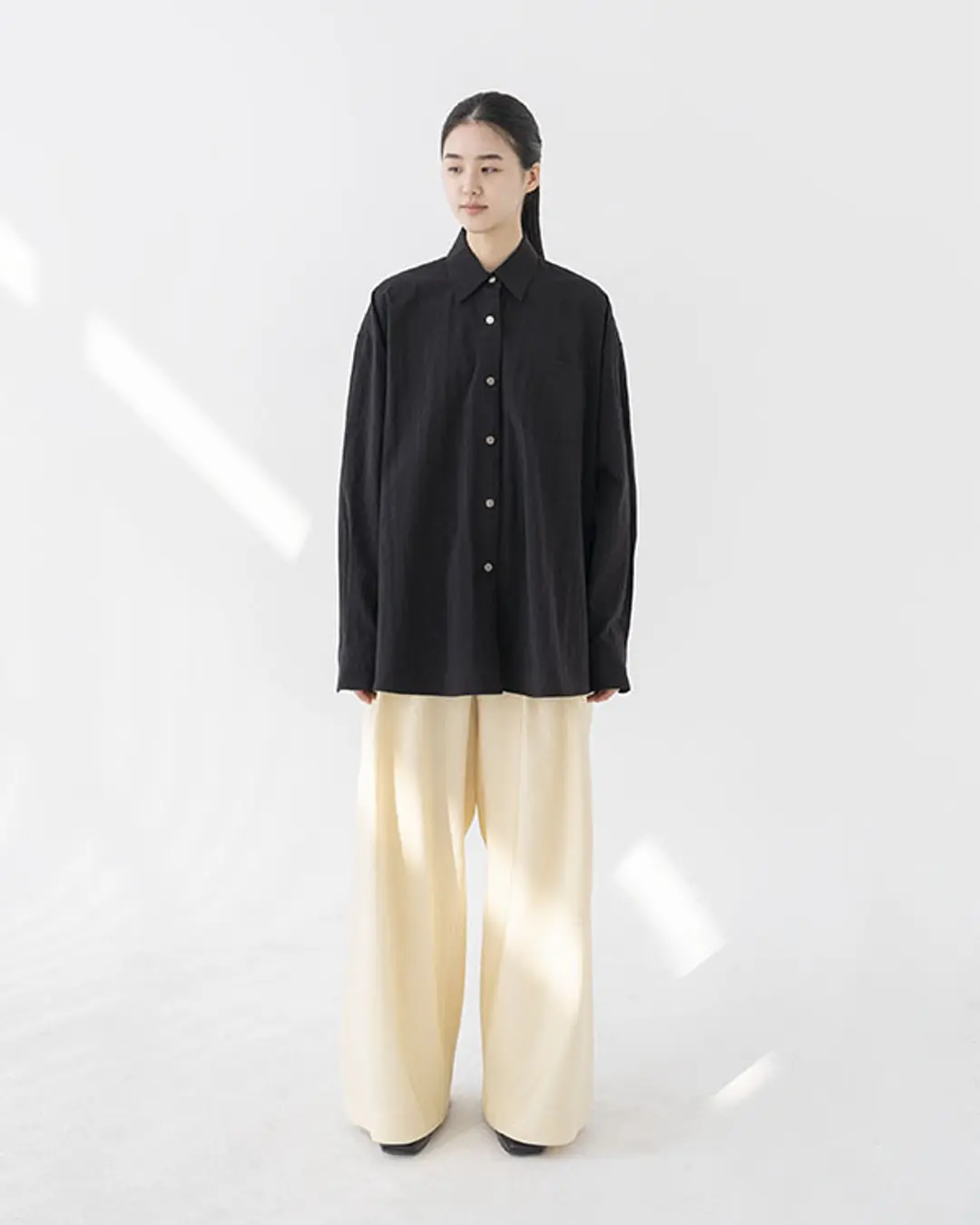 유노이아 plain tuck pants (open, 단독 주문 시 선발송) 상품 이미지 2