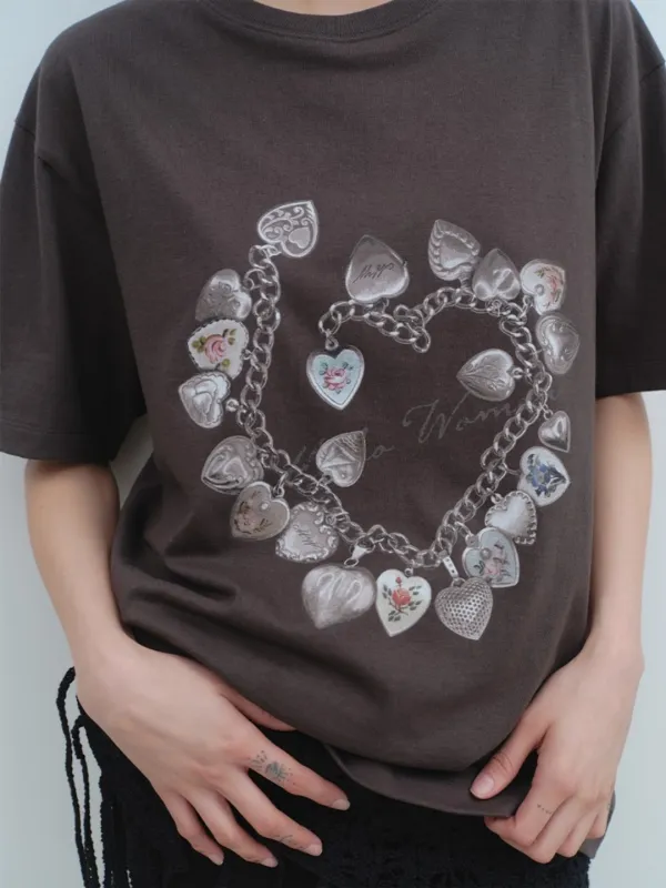 Vintage Pendant T-Shirt [Charcoal]