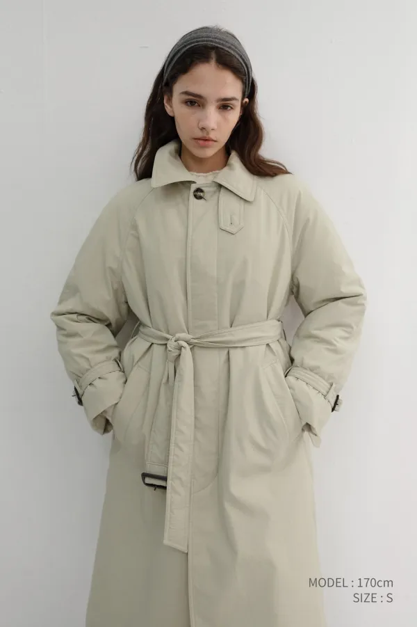 [LIMITED OFFER] UNISEX PADDED BALMACAAN COAT SOFT BEIGE_UDCO6D141I1