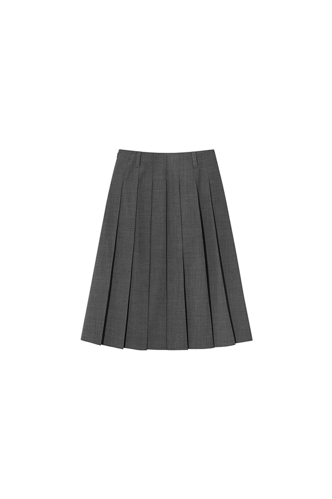르917 PLEATS MIDI SKIRT [GREY] 상품 이미지 1