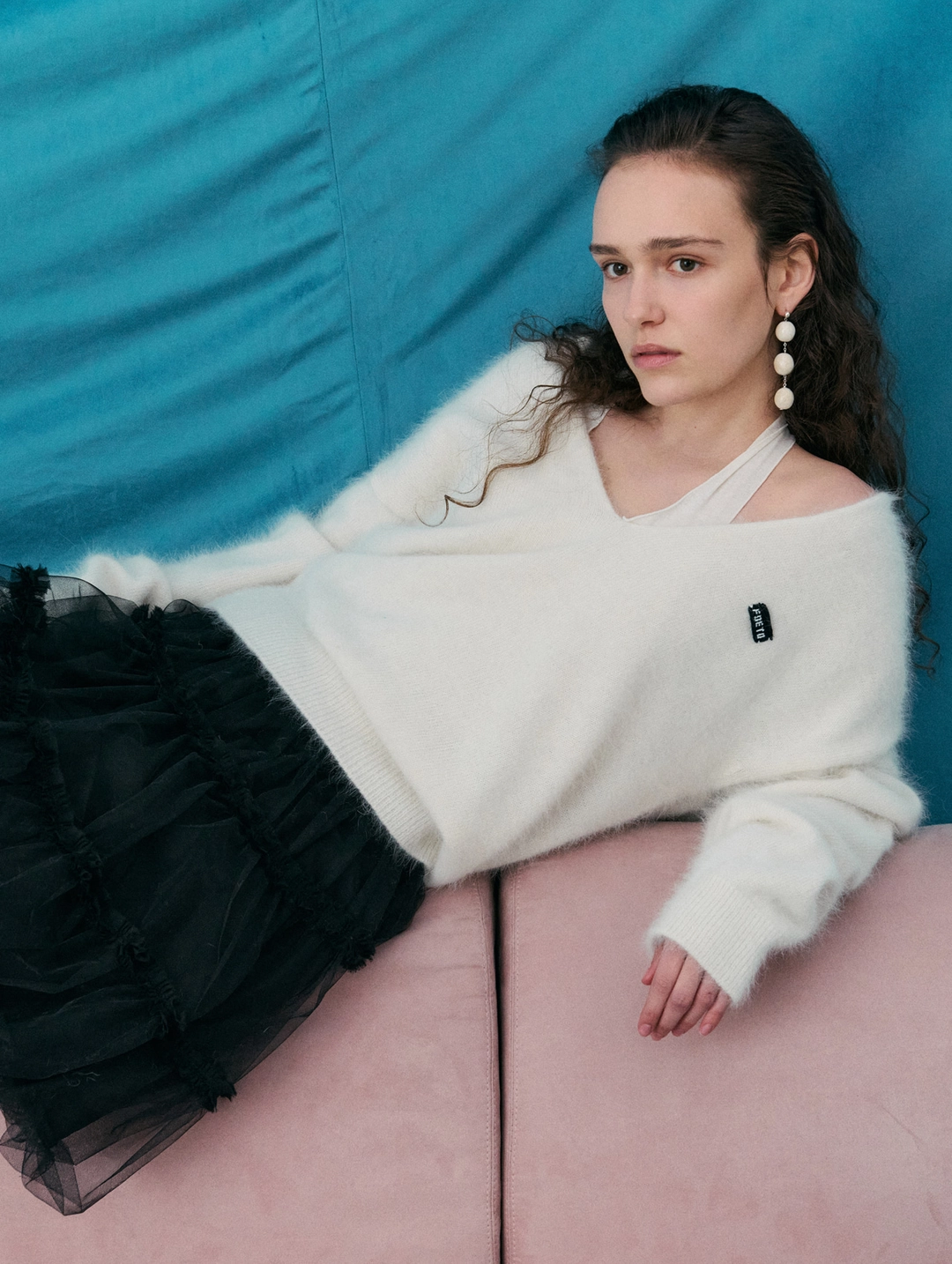 포에토 About deep angora knit - snow white 상품 이미지 2
