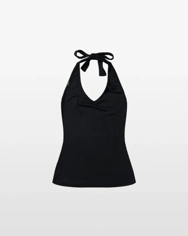 FLUID GATHER SLEEVELESS *black