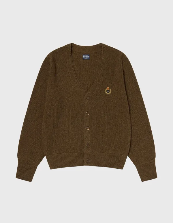 CREST TASMANIA WOOL CARDIGAN (W) / M.Brown