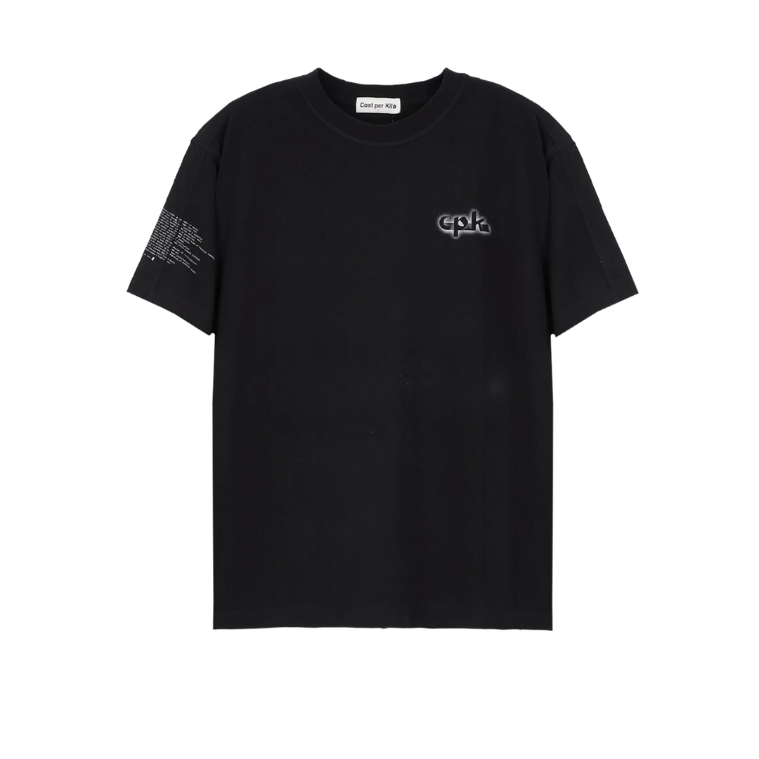 코스트퍼킬로 TYPO S/S TEE BLACK 상품 이미지 2