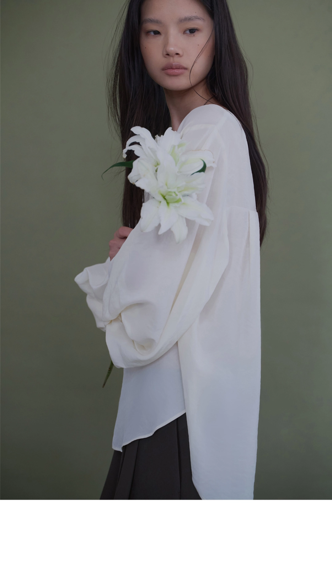 오디에스 [3rd 재입고] Oboe Blouse (Deep Brown) 상품 이미지 3