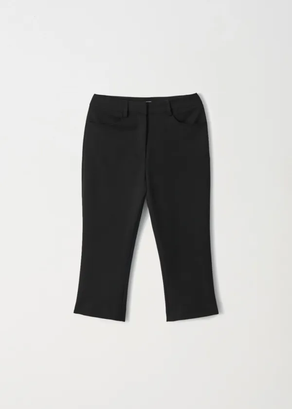 [4th] Maren Capri Trousers_Black