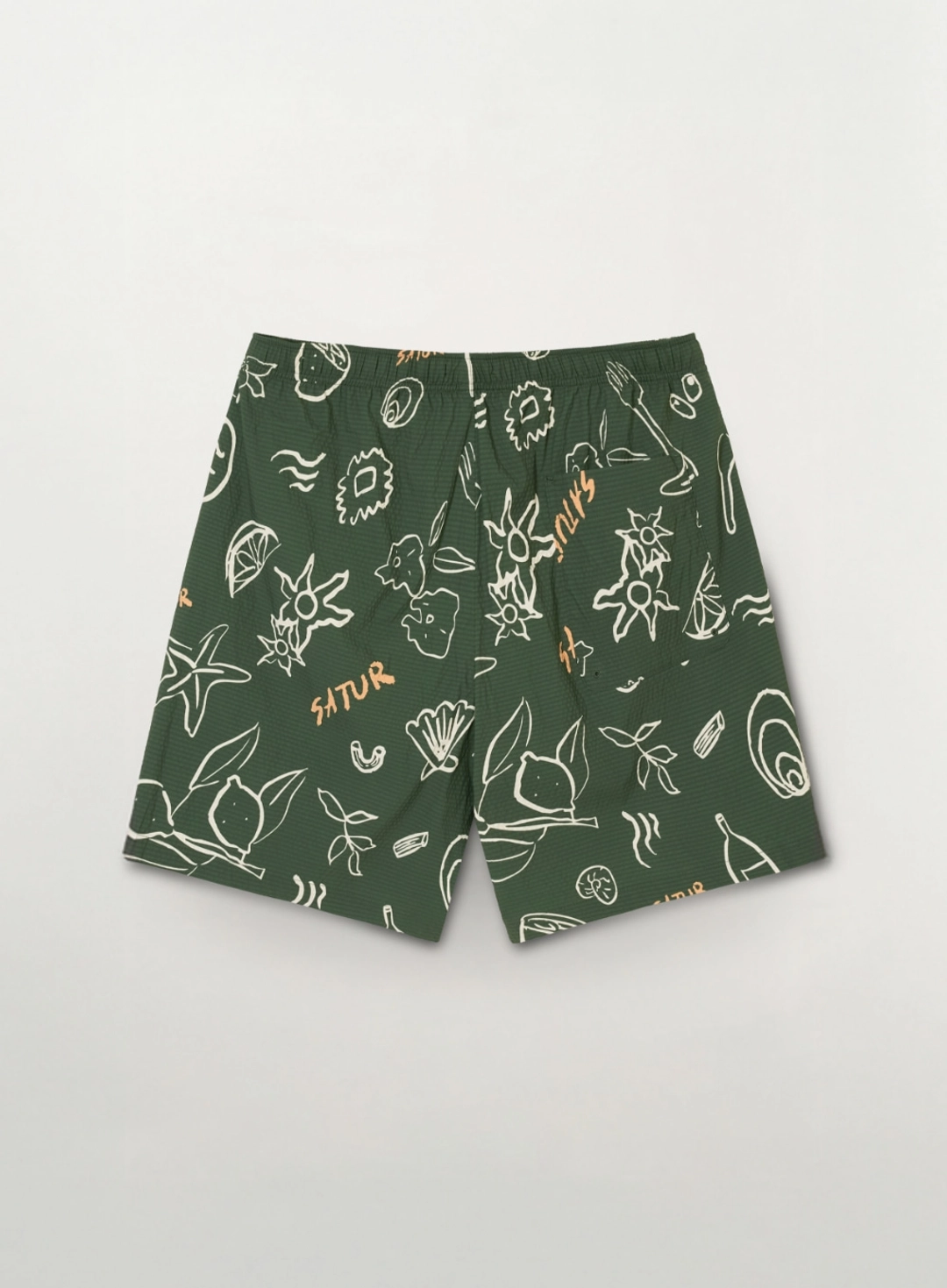 세터 Hand Drawing Graphic Swim Shorts - Green 상품 이미지 2