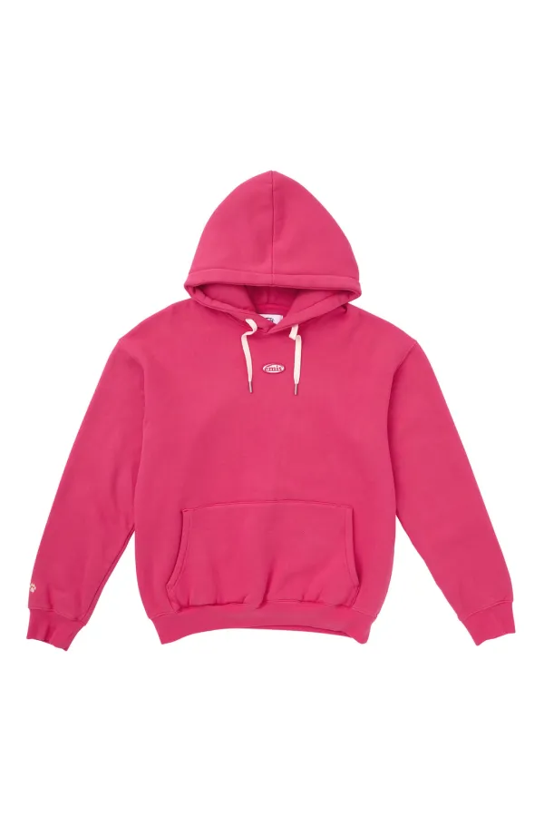FOOT PRINT HOODIE-HOT PINK