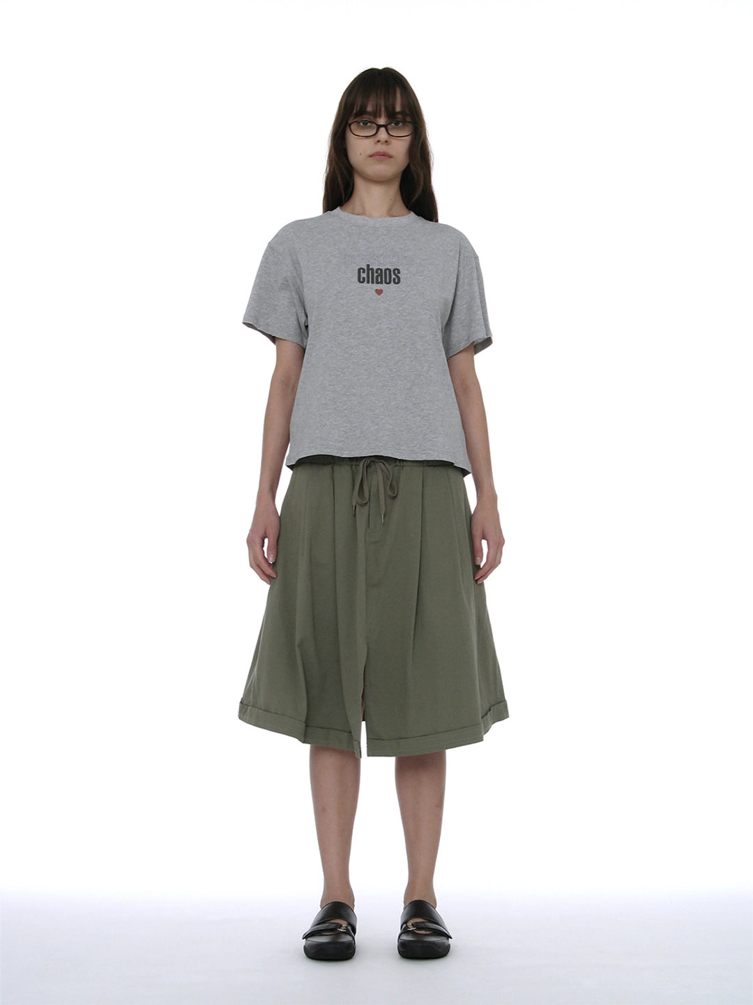 파르티멘토 [WOMEN] POSITIVE CHAOS PRINTED TEE_MELANGE 상품 이미지 2