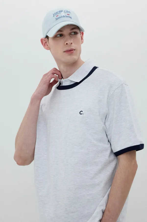 [25SS clove] Symbol Logo Ringer T-Shirt_Men (Light Grey)