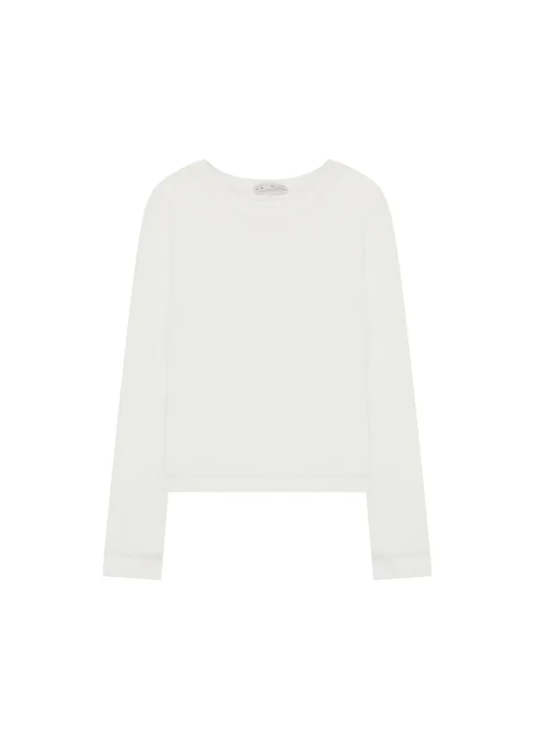 [2ND] LAYERED ROUND NECK T, IVORY