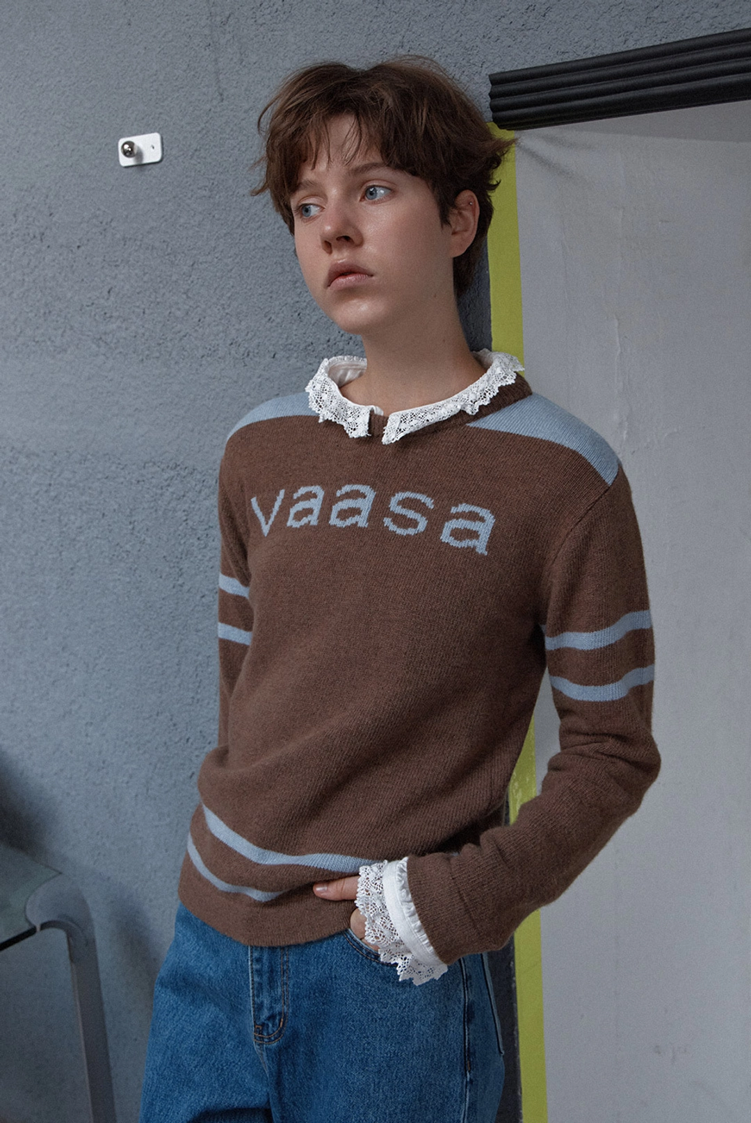 브렌다 브렌든 vaasa knit - brown 상품 이미지 3