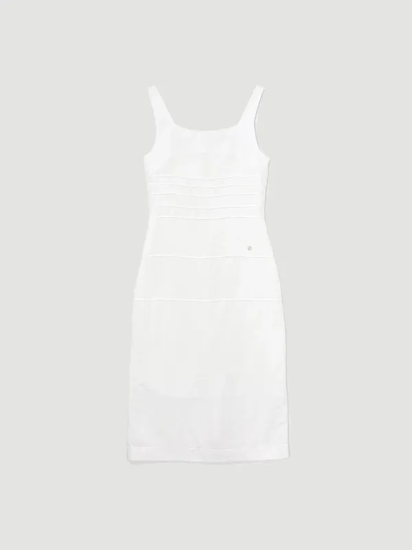 Pin-tuck linen dress (아이보리)