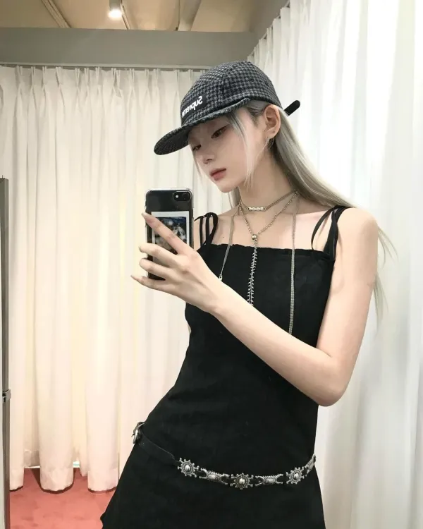 @xizexxLace frill mini dress (Black)