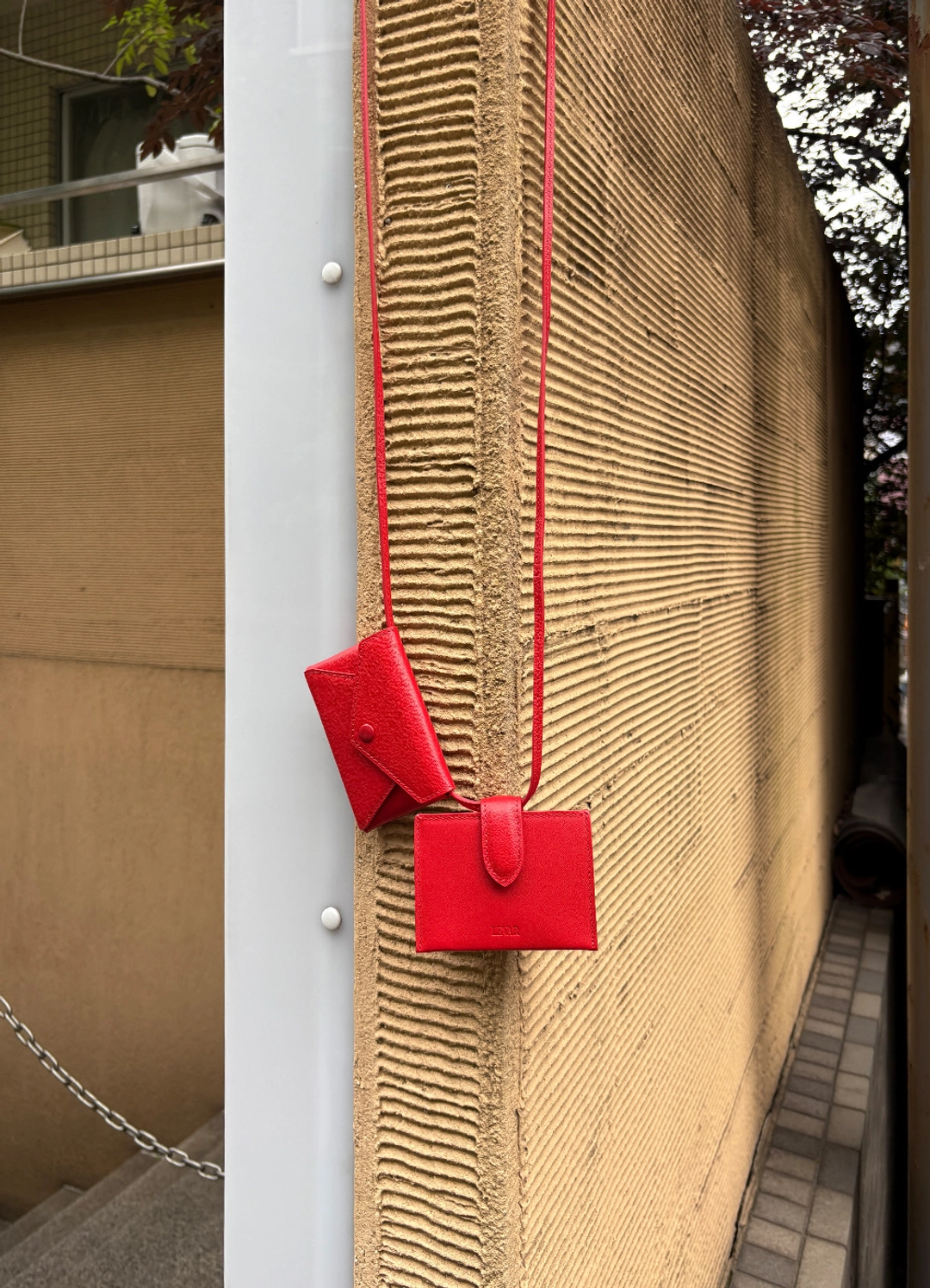 르바 Mini Wallet Leather Belt Bag - Breezy Red 상품 이미지 2