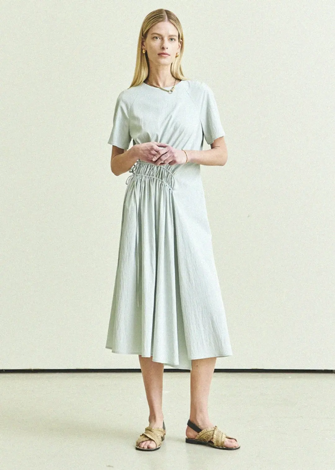 메종드이네스 SIDE STRING DRESS_SKY BLUE 상품 이미지 1