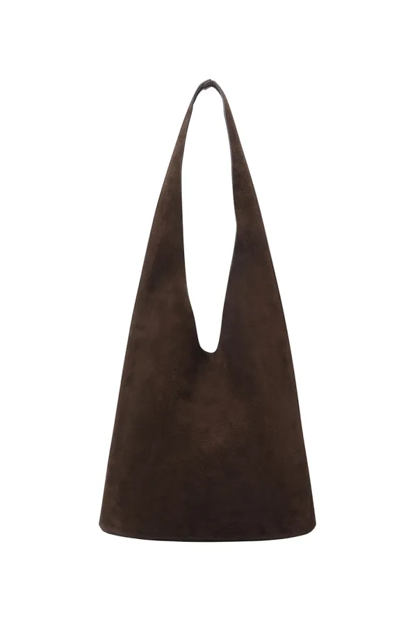 SUEDE TOTE BAG [BROWN]