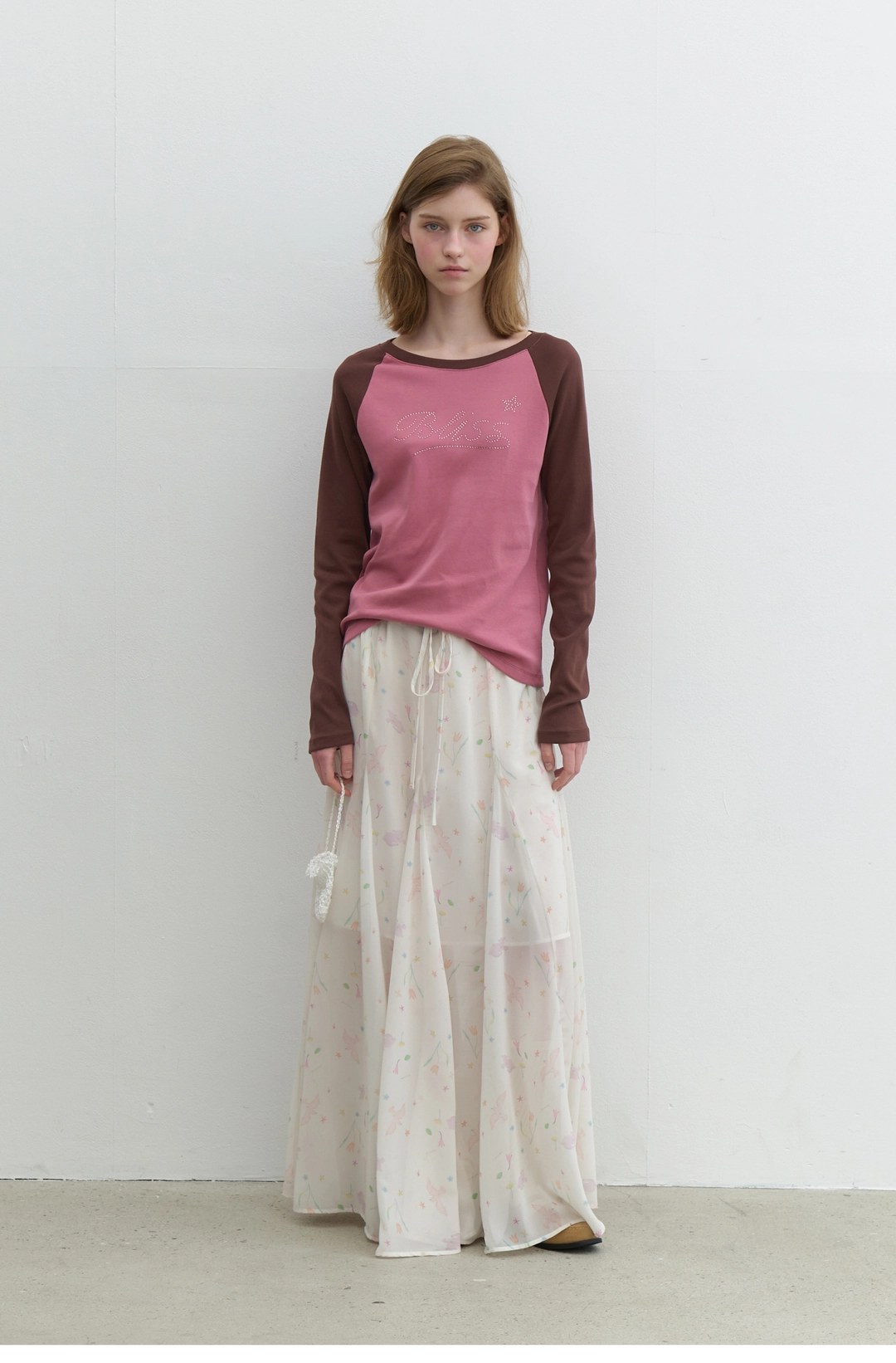 순수 Dreamy Chiffon Skirt Cream 상품 이미지 1